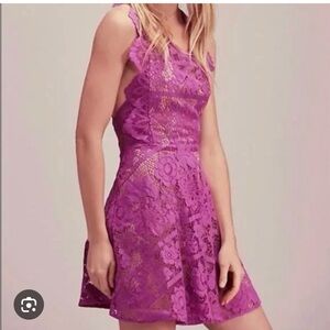 For Love and Lemons Free x Free People Apron lace dress XS